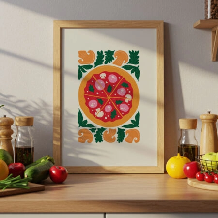 Πόστερ ABSTRACT PIZZA - Food & Drink