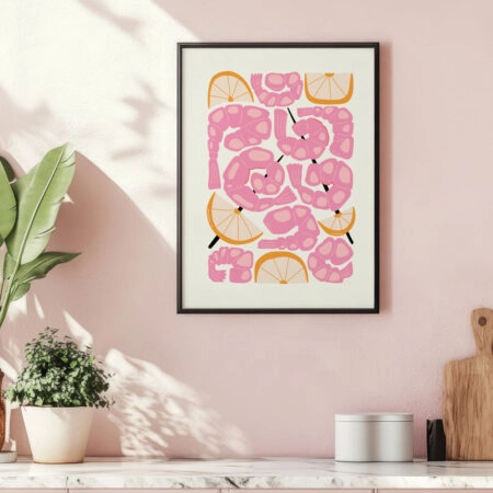 Πόστερ ABSTRACT SHRIMPS - Food & Drink