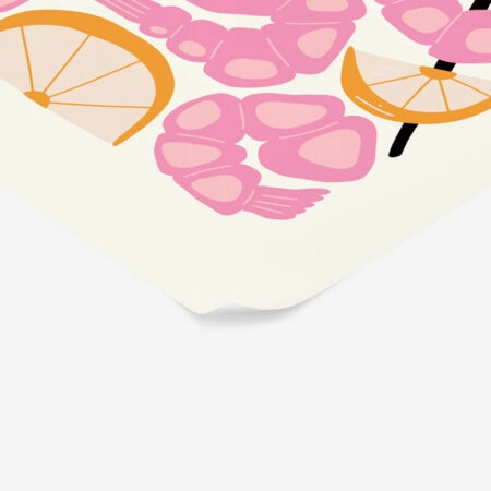 Πόστερ ABSTRACT SHRIMPS - Food & Drink Sticky 2