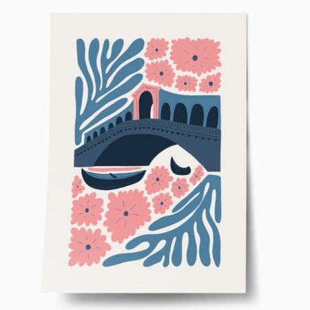 Πόστερ ABSTRACT VENICE GRAND CANAL - Πολεις - Χαρτες Sticky 1