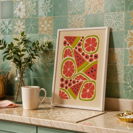 Πόστερ ABSTRACT WATERMELON - Food & Drink