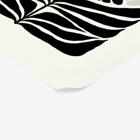 Πόστερ BLACK AND WHITE FLORAL 11 - Abstract - Αφηρημένα Sticky 2
