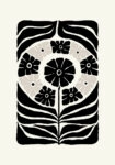 Πόστερ BLACK AND WHITE FLORAL 11
