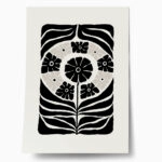 Πόστερ BLACK AND WHITE FLORAL 11