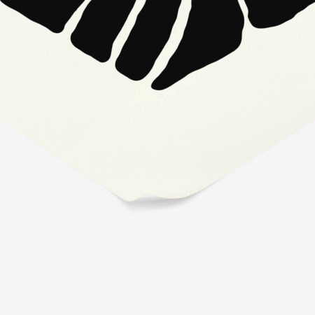 Πόστερ BLACK AND WHITE FLORAL 13 - Abstract - Αφηρημένα Sticky 2