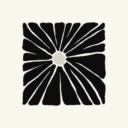 Πόστερ BLACK AND WHITE FLORAL 13 - Abstract - Αφηρημένα Sticky 3