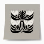 Πόστερ BLACK AND WHITE FLORAL 14