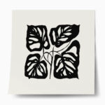 Πόστερ BLACK AND WHITE FLORAL 15