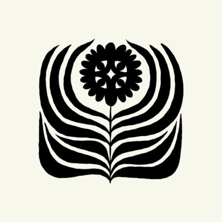 Πόστερ BLACK AND WHITE FLORAL 18 - Abstract - Αφηρημένα Sticky 3