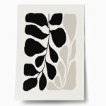 Πόστερ BLACK AND WHITE FLORAL 1