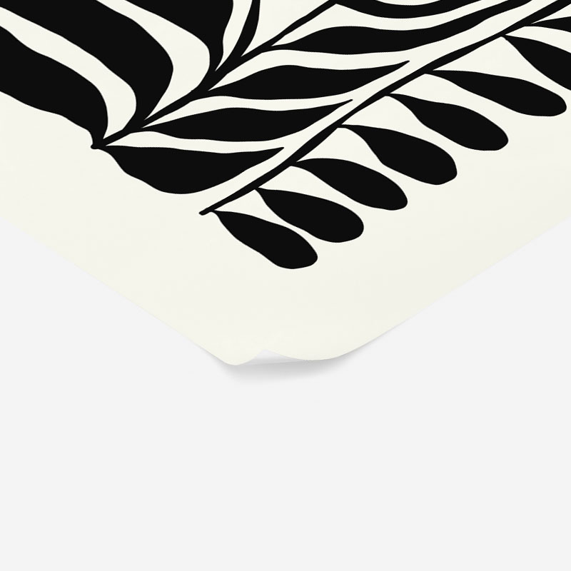 Πόστερ BLACK AND WHITE FLORAL 3