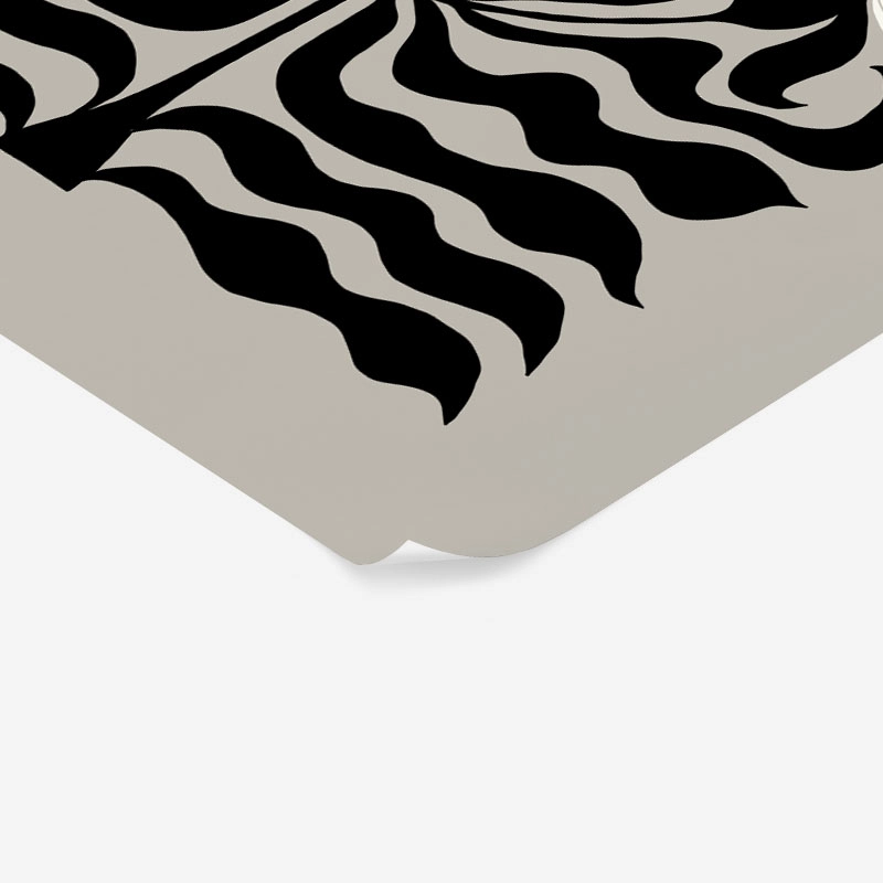 Πόστερ BLACK AND WHITE FLORAL 4