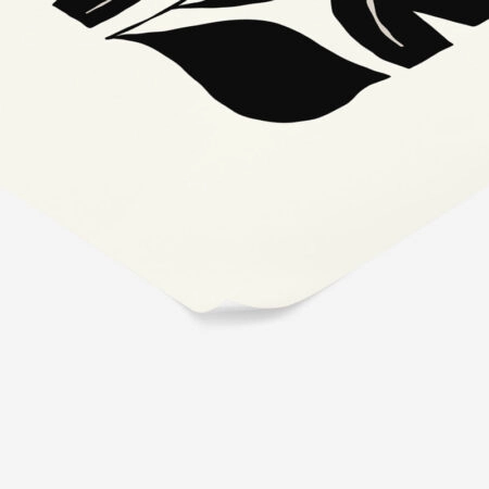 Πόστερ BLACK AND WHITE FLORAL 5 - Botanical - Λουλούδια Sticky 2