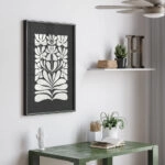 Πόστερ BLACK AND WHITE FLORAL 6