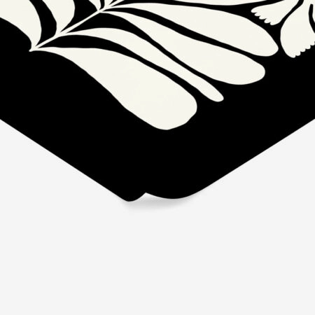 Πόστερ BLACK AND WHITE FLORAL 6 - Abstract - Αφηρημένα Sticky 2