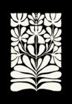 Πόστερ BLACK AND WHITE FLORAL 6