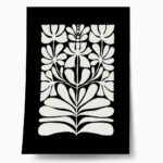 Πόστερ BLACK AND WHITE FLORAL 6