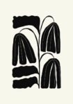 Πόστερ BLACK AND WHITE FLORAL 7