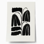 Πόστερ BLACK AND WHITE FLORAL 7