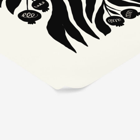 Πόστερ BLACK AND WHITE FLORAL 8 - Botanical - Λουλούδια Sticky 2