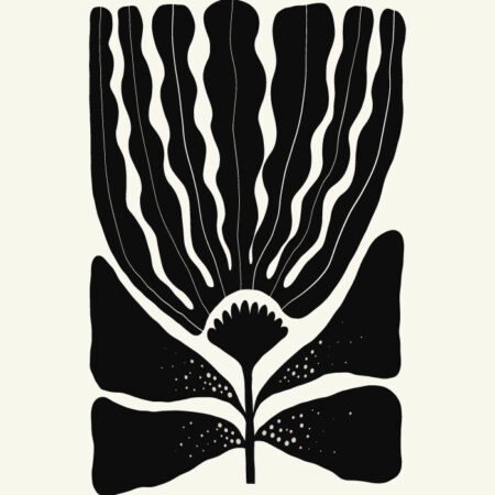 Πόστερ BLACK AND WHITE FLORAL 9 - Botanical - Λουλούδια Sticky 3