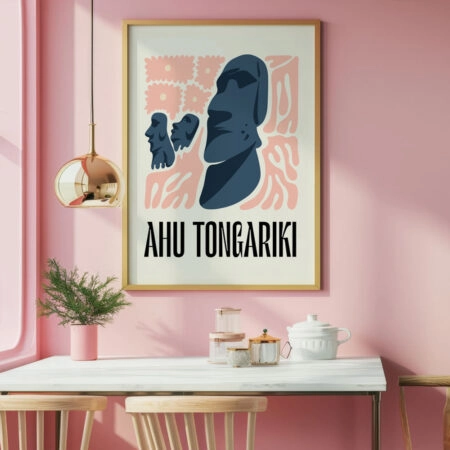 Πόστερ TRAVEL AHU TONGARIKI - Πολεις - Χαρτες