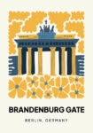 Πόστερ FLORAL TRAVEL BRANDENMBURG GATE