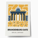 Πόστερ FLORAL TRAVEL BRANDENMBURG GATE