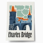 Πόστερ FLORAL TRAVEL CHARLES BRIDGE