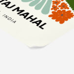 Πόστερ FLORAL TRAVEL TAJ MAHAL