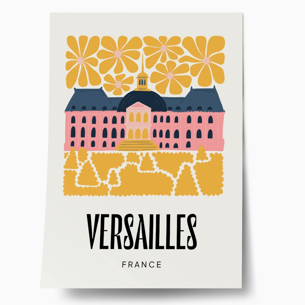 Πόστερ FLORAL TRAVEL VERSAILLES FRANCE