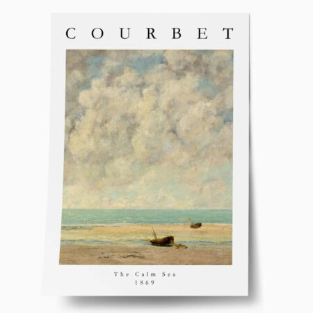 Πόστερ GUSTAVE COURBET - THE CALM SEA - Διασημοι Ζωγραφοι Sticky 1