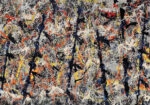 Πινακας σε καμβά JACKSON POLLOCK - BLUE POLES