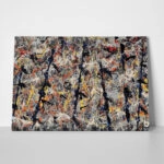 Πινακας σε καμβά JACKSON POLLOCK - BLUE POLES
