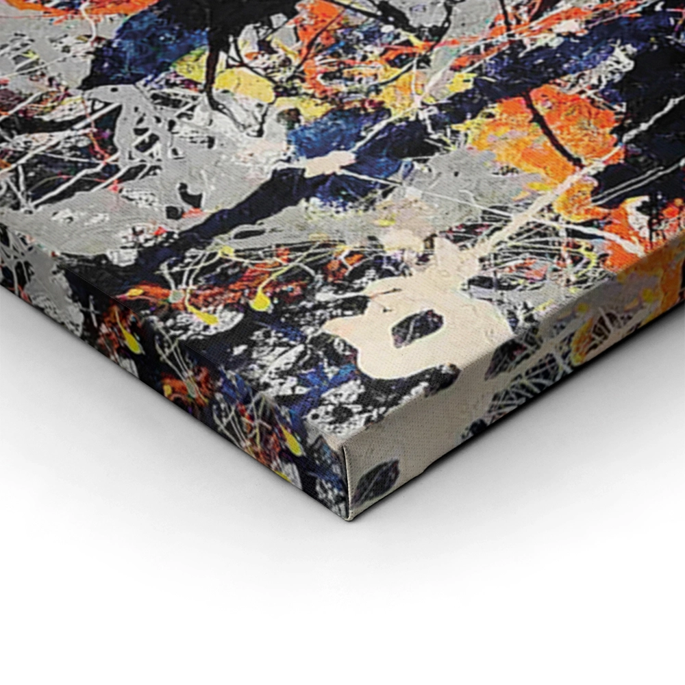 Πινακας σε καμβά JACKSON POLLOCK - BLUE POLES