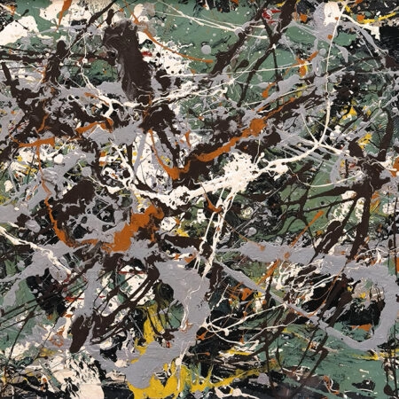 Πινακας σε καμβά JACKSON POLLOCK - GREEN SILVER - Pollock Jackson Sticky 6