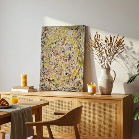 Πινακας σε καμβά JACKSON POLLOCK - SHIMMERING SUBSTANCE 1946