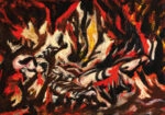 Πινακας σε καμβά JACKSON POLLOCK - THE FLAME