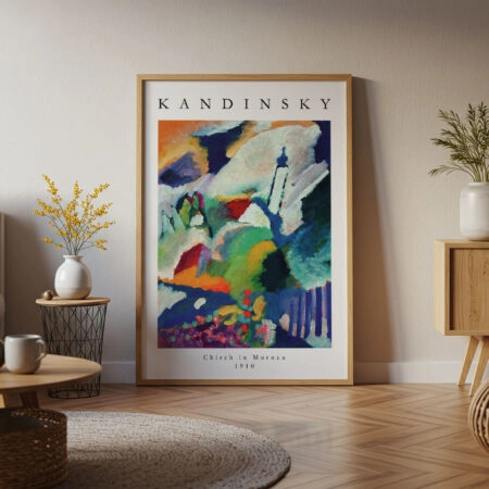Πόστερ KANDINSKY - CHURCH IN MURNAU - Διασημοι Ζωγραφοι