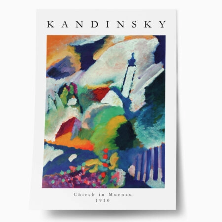 Πόστερ KANDINSKY - CHURCH IN MURNAU - Διασημοι Ζωγραφοι Sticky 1
