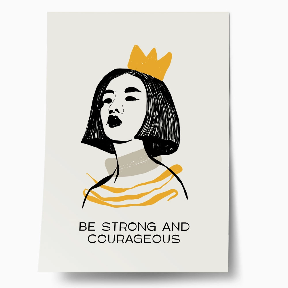 Πόστερ LADYLIKE BE STRONG AND COURAGEOUS
