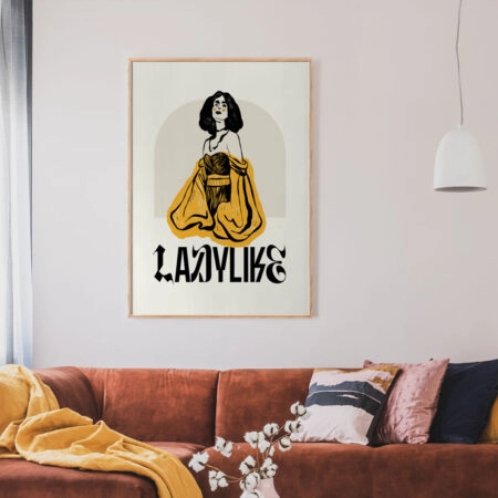 Πόστερ LADYLIKE WOMAN WITH DRESS - Πορτραιτα - Φιγουρες