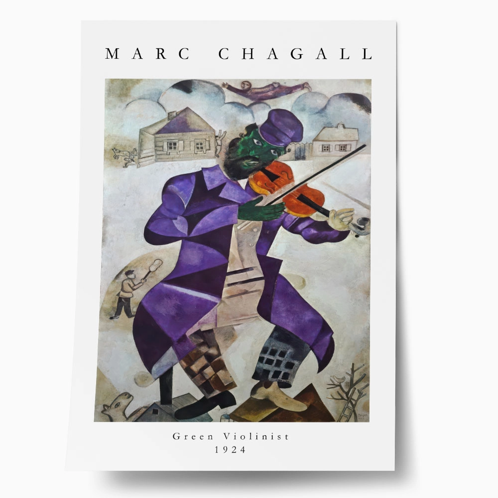 Πόστερ MARC CHAGALL - GREEN VIOLINIST