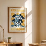 Πόστερ MATISSE STYLE FLORAL KEEP LEARNING KEEP GROWING