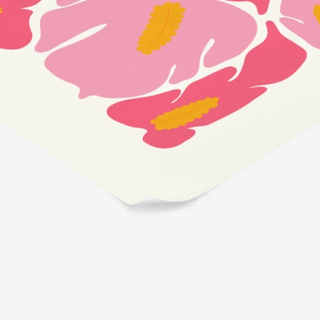 Πόστερ MATISSE STYLE PINK TROPICAL FLOWERS - Botanical - Λουλούδια Sticky 2