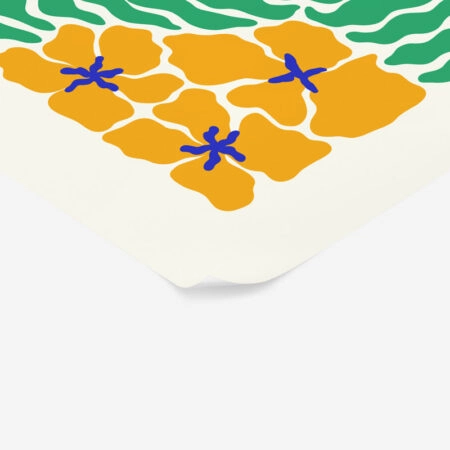 Πόστερ MATISSE STYLE TROPICAL ORANGE AND GREEN FLOWERS - Abstract - Αφηρημένα Sticky 2