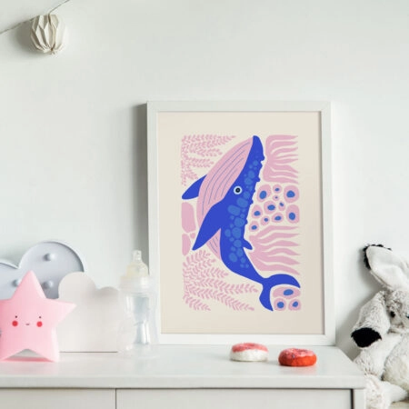 Πόστερ MATISSE STYLE WHALE - Παιδικά