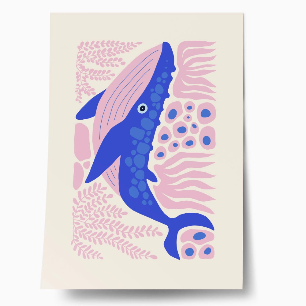Πόστερ MATISSE STYLE WHALE