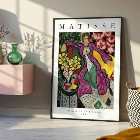 Πόστερ MATISSE - WOMAN IN PURPLE COAT - Διασημοι Ζωγραφοι