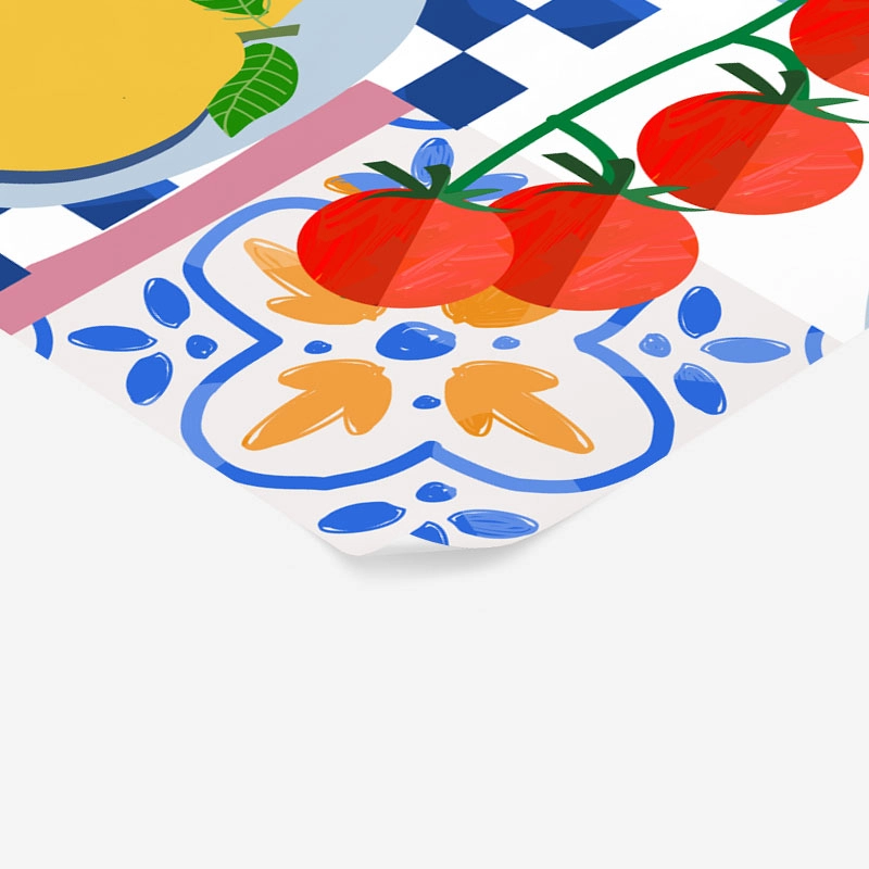 Πόστερ MEDITERRANEAN TABLE ILLUSTRATION